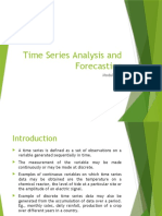 Time Series Analysis and Forecasting Module Introduction