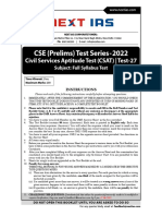 CSAT Test-27 Question