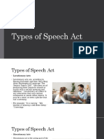 2QL2 Oral Comm - Types of Speech Act