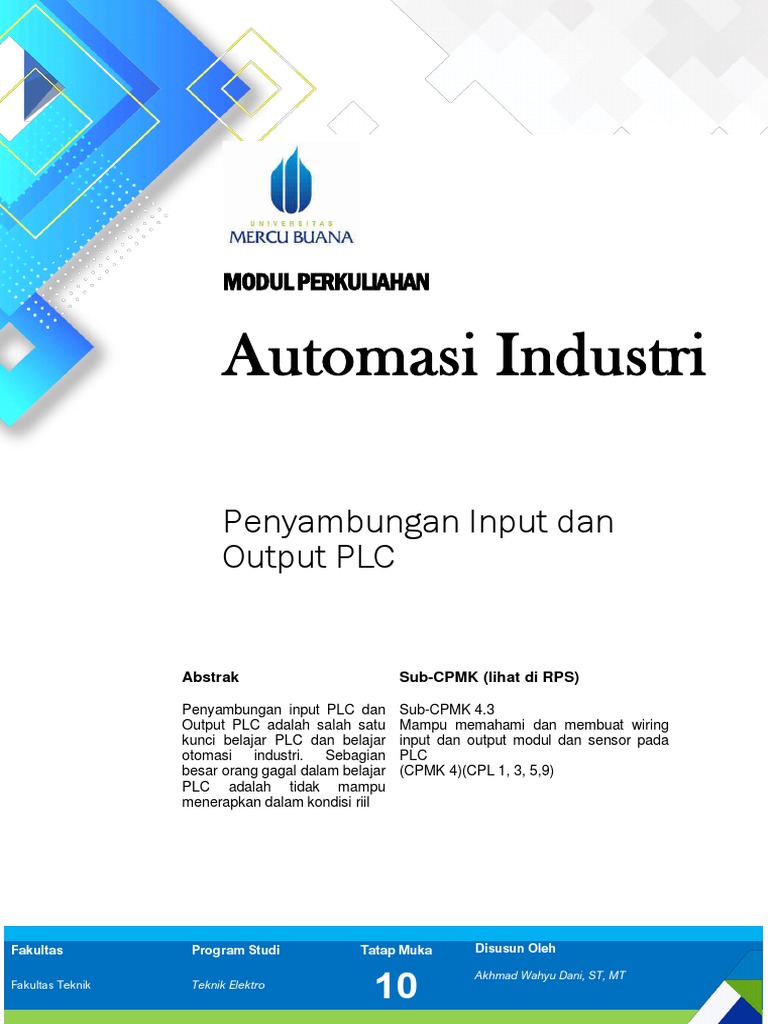 Modul 10 Otomasi Industri | PDF