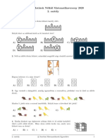 Kenguru Matekverseny Feladatlap2020