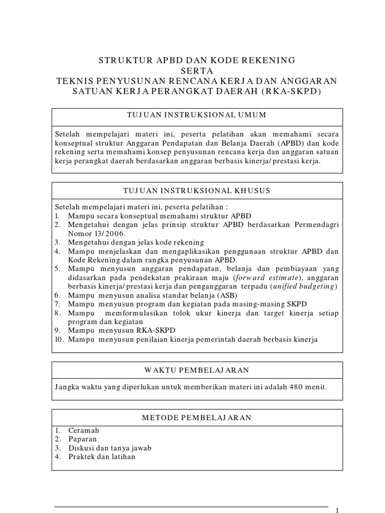 Struktur APBD dan Kode Rekening 2024 | PDF | Pengelolaan Keuangan ...