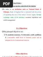 Chapter-2 Central Bank and Its Functions: An Institution Such As National Bank of Ethiopia