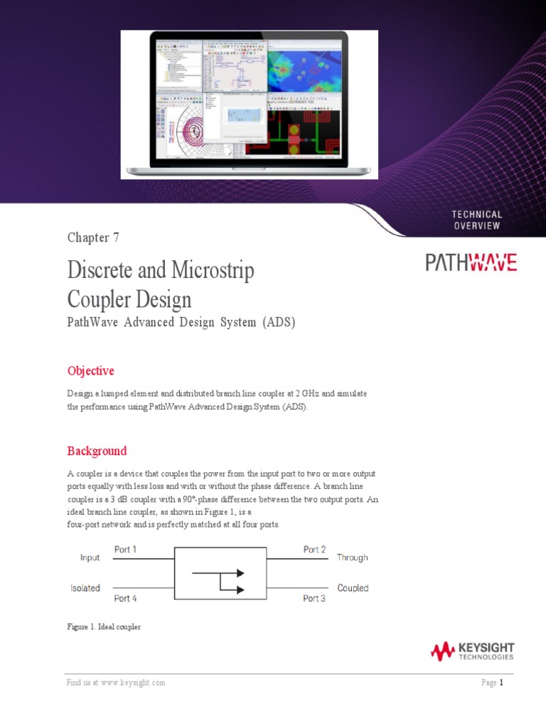 Discrete and Microstrip Coupler Design Objective PDF Electricity