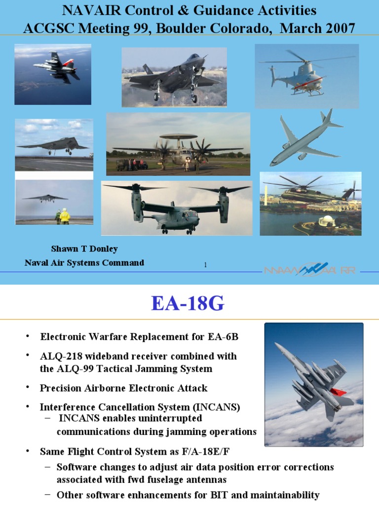 NAVAIR Control & Guidance Activities Overview | PDF | Aviation | Aircraft