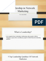 Leadership in Network Marketing