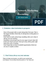 Guide To Network Marketing Recruiting