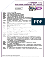 Gs Prepositions of Time - Transcript