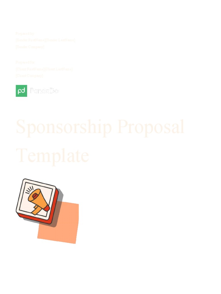 Sponsorship Proposal Template | PDF | Sponsor (Commercial) | Business