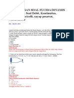 FLUIDA] 20+ Contoh Soal Debit, Kontinuitas, Bernoulli, Toricelli, sayap pesawat, venturimeter