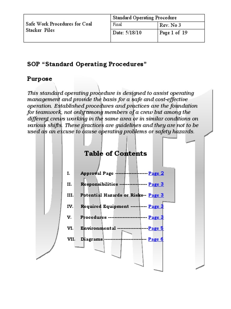 Stacker Access Sop PDF Mining Safety Stacker Access Sop PDF Mining Safety