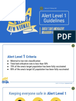 Alert Level 1 Guidelines: Draft As of 27 February 2022