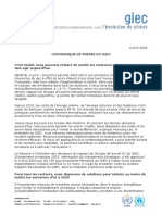 IPCC AR6 WG III PressRelease French