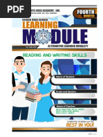 Reading and Writing Skills - Q4 - Module1 - Arizo - Final