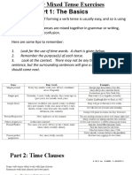 Guide For Mixed Tense Exercises