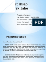 Tablet Hisap Ekstrak Jahe