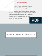 Geography textbook instructions and water resources classification