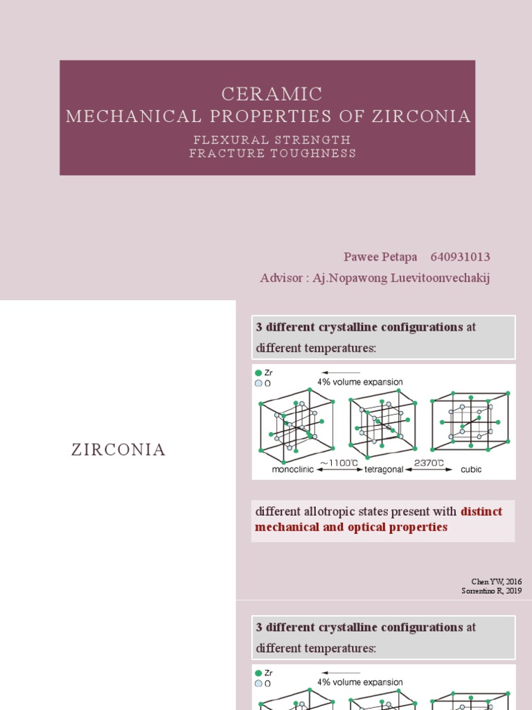 Ceramics Mechanical Properties PDF Zirconium Dioxide Fracture