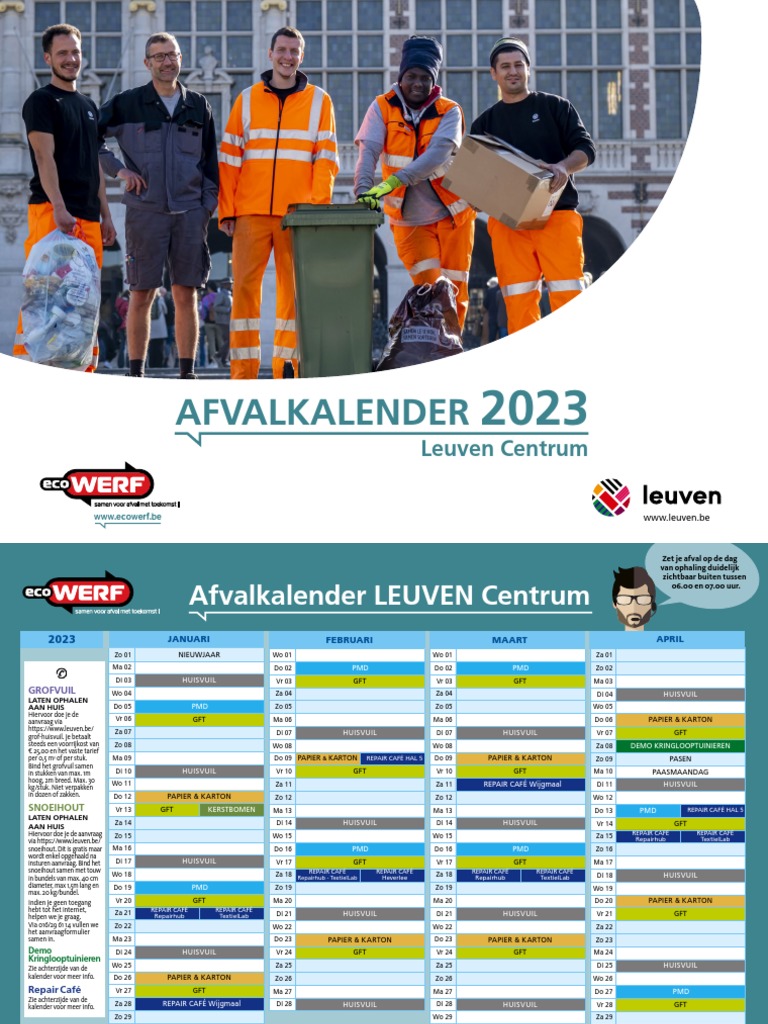Afvalkalender Leuven Centrum 2023 PDF
