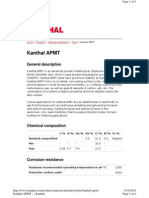 High-Temperature Alloy APMT Tube Datasheet