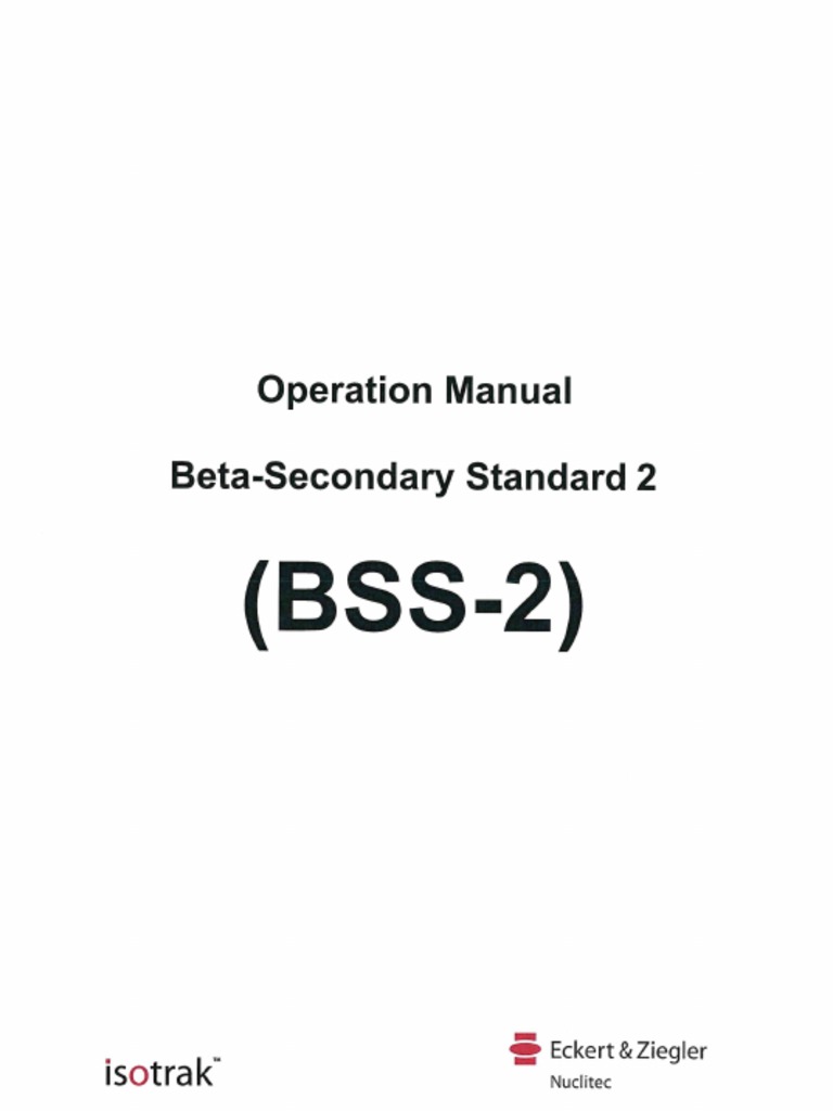BSS-2 2018-11-16 Operation Manual EZN | PDF