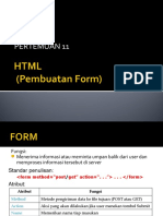 Pertemuan 11-Form HTML