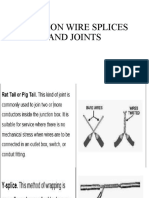 Common Wire Splices and Joints