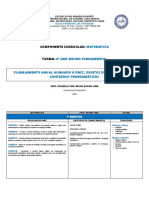 Planejamento Anual Matemática 8º Ano