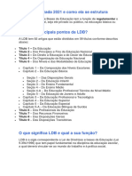 A LDB Atualizada 2021 e Como Ela Se Estrutura