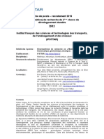 dr25 Ifsttar Fiche de Poste Meca 2019 Vfinale