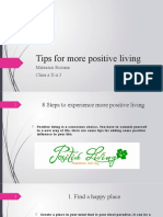 8 Tips For More Positive Living