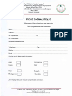 Fiche Signalitique