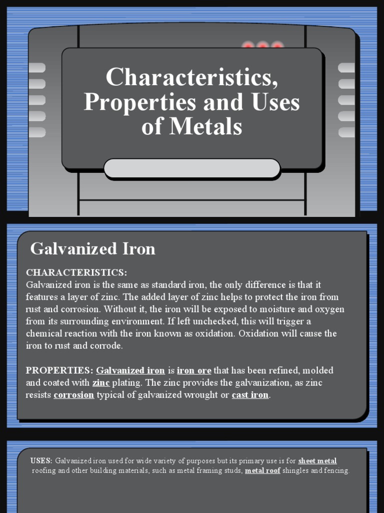 WHAT IS STEEL PROPERTIES USES visual data 3
