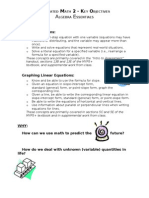 Objectives - Algebra Essentials - Aug 2011