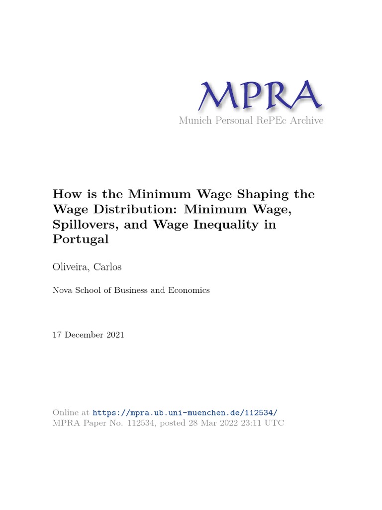 (MW) How Is The Minimum Wage Shaping The Wage Distribution Minimum