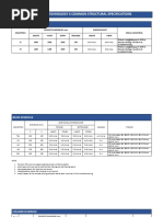 Structural Specifications