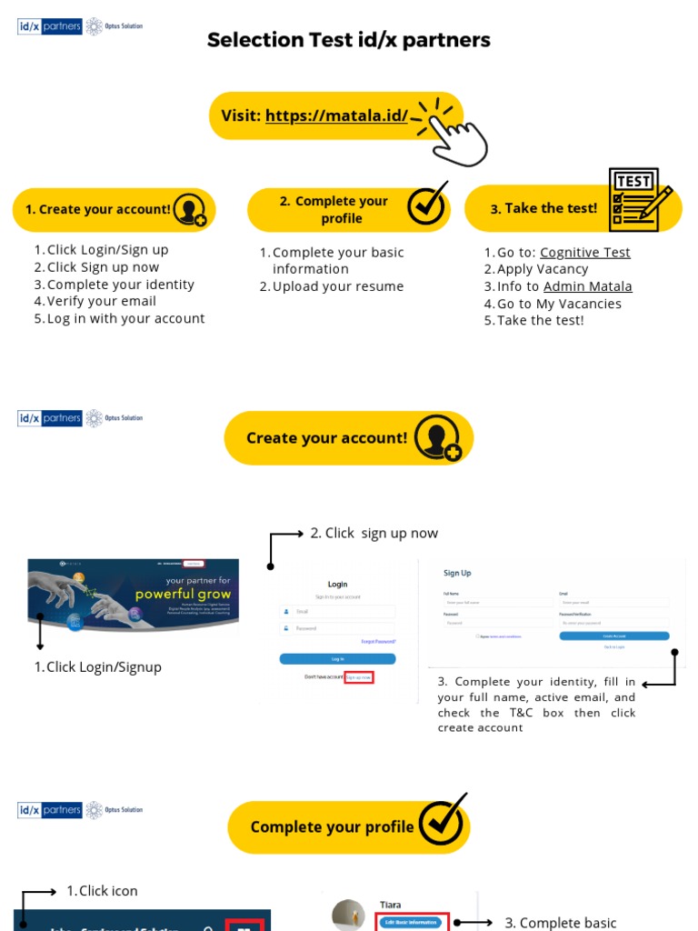 Guidelines - Selection Test IDX | PDF