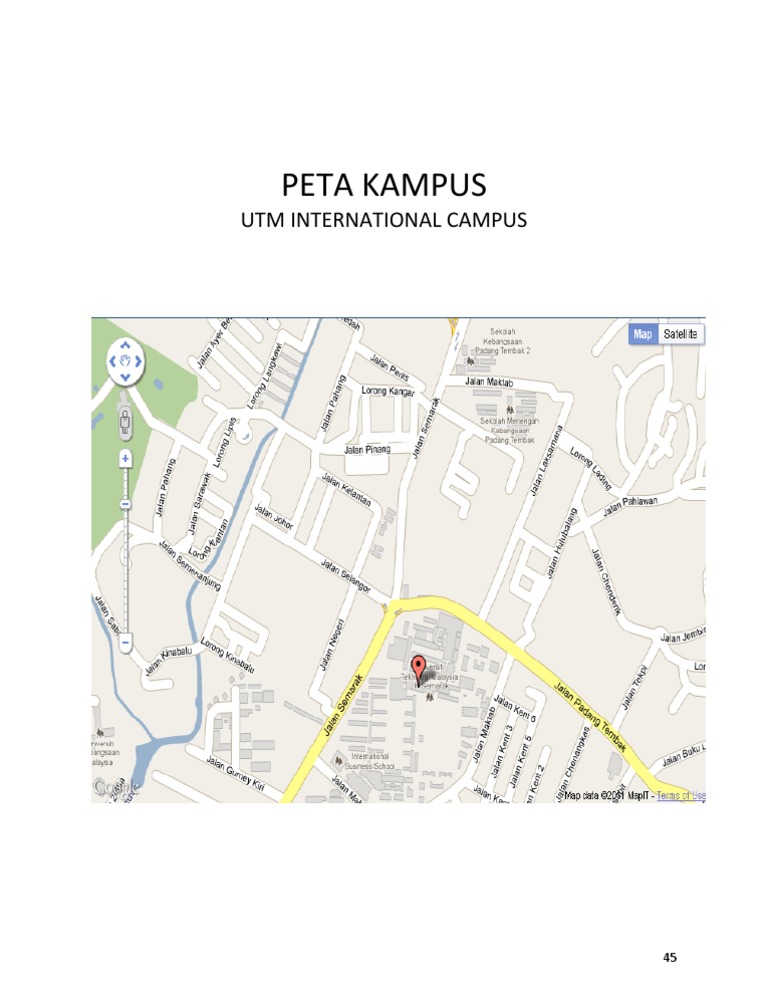 PETA Kampus UTM International | PDF
