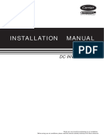 Installation manual for DC inverter air conditioner
