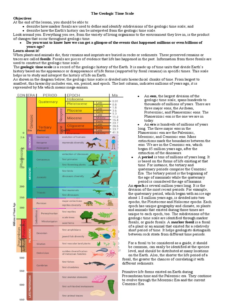 Understanding the Geologic Time Scale | PDF | Geologic Time Scale ...