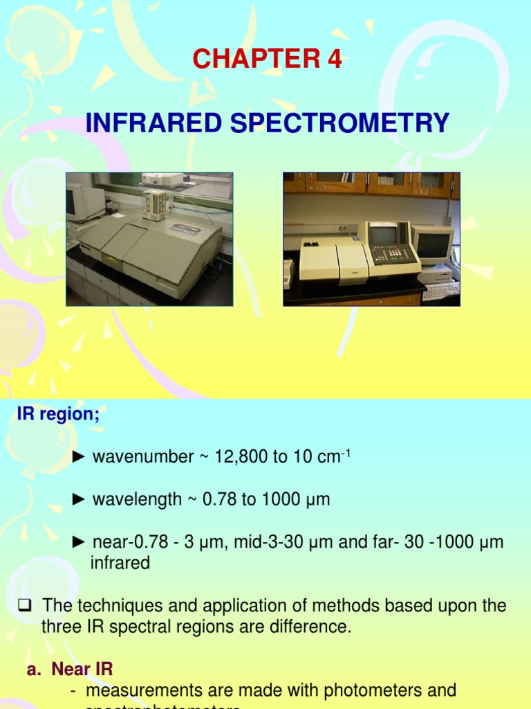 Chapter 4 Ftir PDF Infrared Spectroscopy Spectroscopy