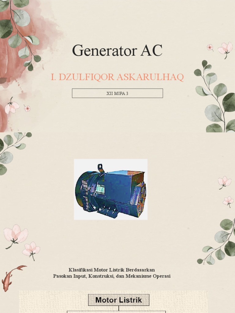 Pengertian dan Jenis Generator AC | PDF