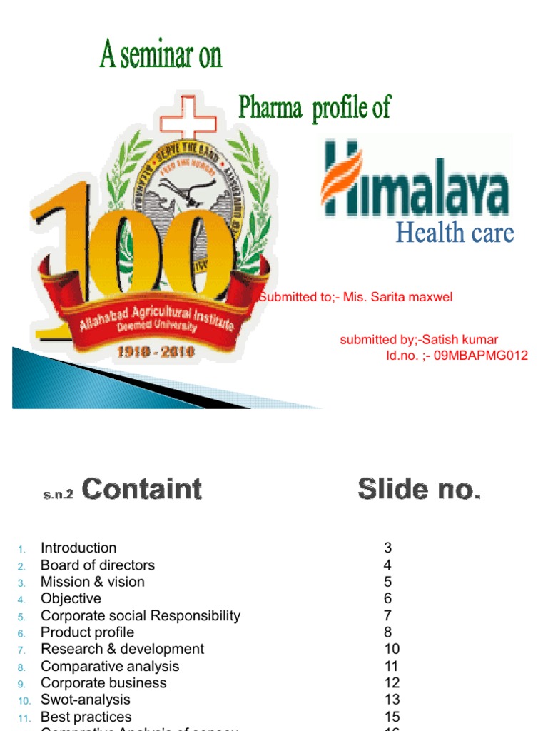 Himalaya Health Care Ppt Ayurveda Health Care