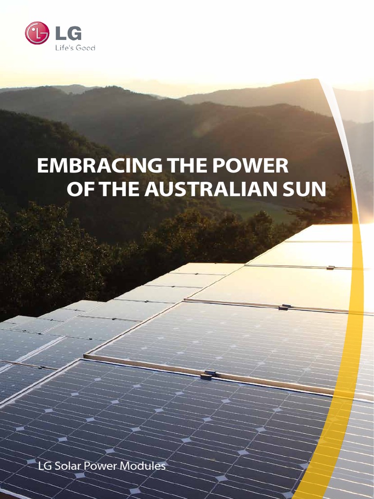 LG Solar Customer Brochure | PDF | Solar Power | Photovoltaics