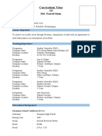 CV of Md. Nazrul Islam for Quality Controller roles