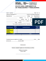 Constancia de Cabal Cumplimiento de Funciones para Trabajadores y Trabajadoras 2