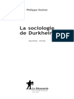 La Sociologie de Durkheim by Philippe Steiner.