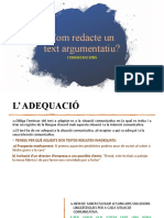 Com Redacte Un Text Argumentatiu