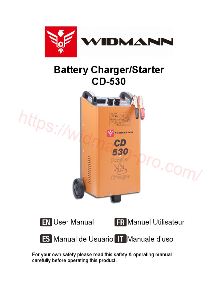 Booster / Chargeur de batterie CD530 Widmann 12V/24V