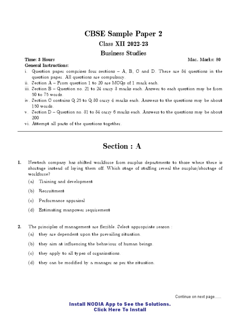 Business Studies Paper 2 PDF Investing Stocks